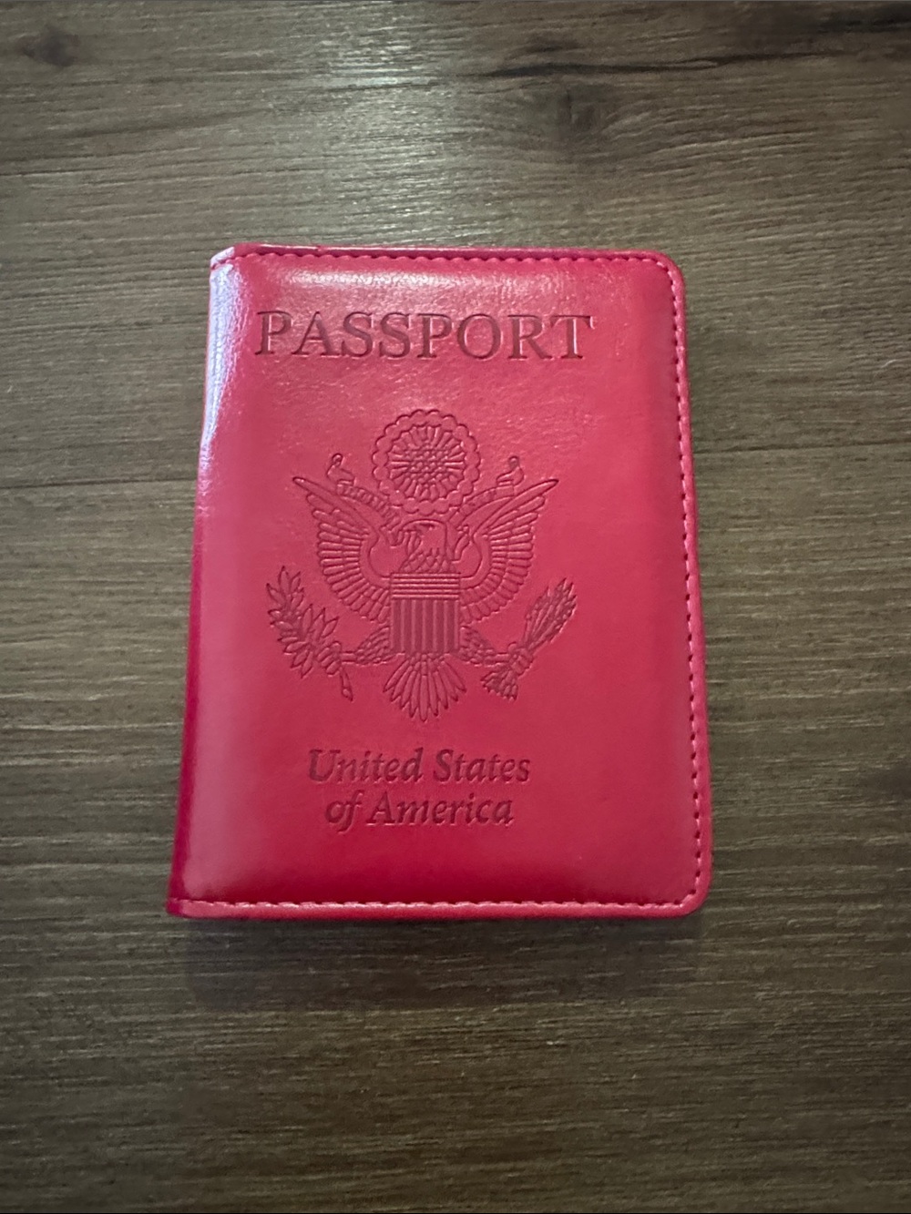 Pink Passport Cover Holder